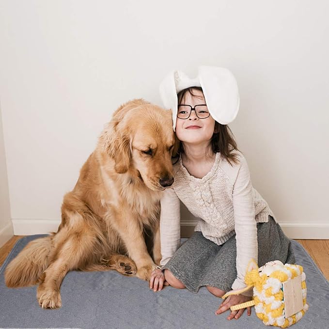Washable Pee Pads for Dogs, 2 Packs Super Absorbent Leakproof & Non-Slip Dog Pee Pad Extra Large, Reusable Puppy Training Pads Waterproof, Pet Mat Rug for Whelping,Floor,Crate,Cats, 34"x36"
