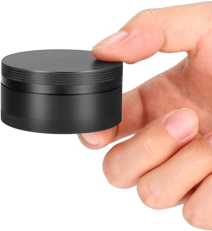Portable Pill Case Pill Box Daily - Waterproof Single Metal Pill Organizer | for Pocket Purse, Aluminium Alloy Round Daily Medicine Container to Hold Vitamins, Fish Oil Medium Size