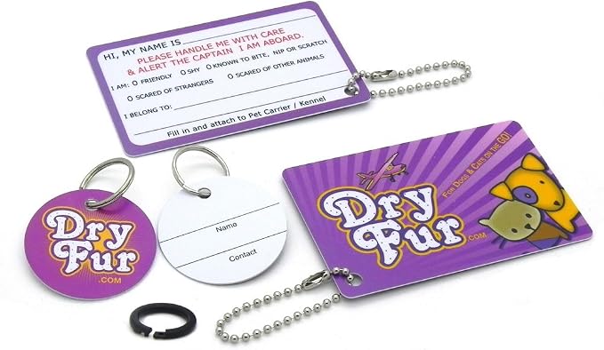 Complete - SM Deluxe Pet Airline Travel Kit- Includes Pad, Dishes, Live Animal Labels, Water Funnel, Metal Nut Bolts, Name tag, Travel Document Holder