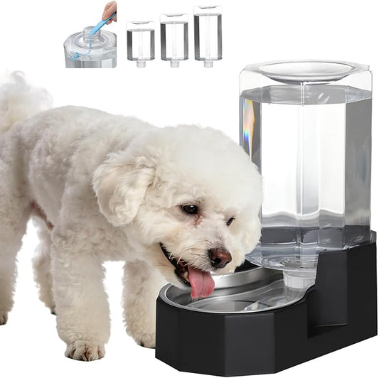 Sfozstra Large Dog Water Dispenser: 7L Automatic Gravity Water Feeder - Less Refills All-Day Water - No Mess Keeps Floors Dry - No Electricity - for Medium Dogs & Multi-Pet Homes - Workday/Pet Station