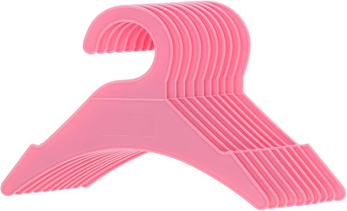 Gadpiparty 10pcs Pet Clothes Hangers Small Plastic Drying Rack Dog and Cat Clothing Hanger Size Lightweight Pet Apparel Storage Organizer