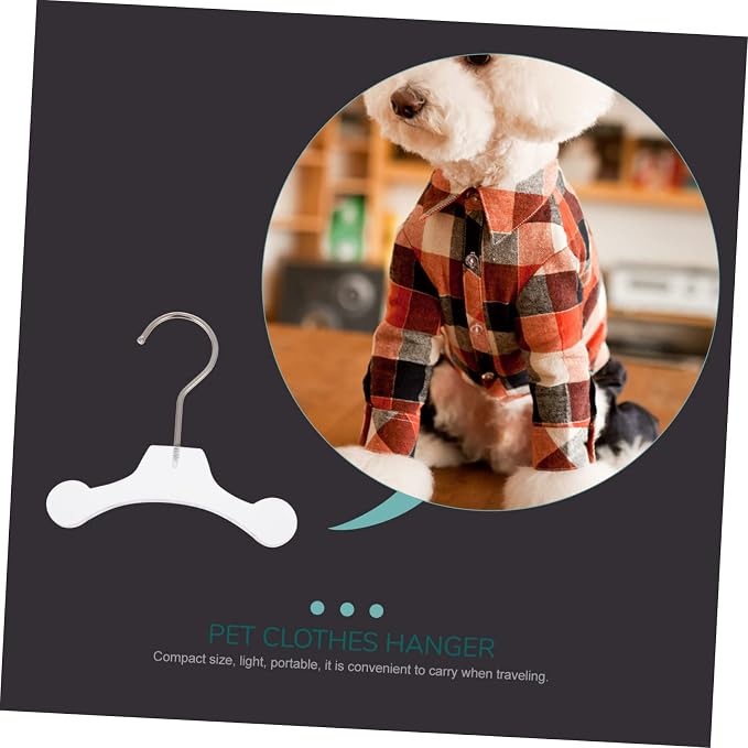 BESPORTBLE Pet Clothes Hanger Dog Apparel Hanger Non- Design for Windproof Use Convenient Small Hook for Pet Owners