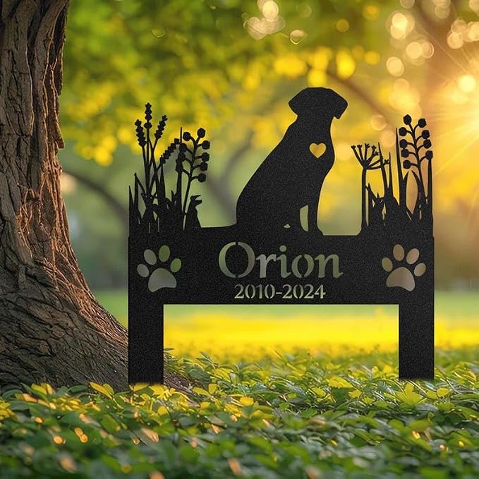 Personalized Labrador Dog Memorial Stake, Custom Pet Grave Marker | Pet Memorial Gifts for Dogs, Grave Marker, Grave Decorations for Cemetery, Dog Dad Gifts, Back Yard, Garden Decor