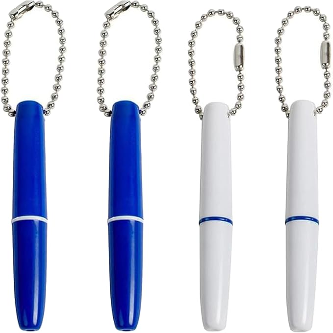 4PCS Reusable Dental Picks Kit Portable Teeth Stain Plaque Remover with Keychain with Keychain Tooth Erasers Tartar Eraser Tool Set for Travel, Pets & Oral Hygiene, Blue and White(Pack of 4)