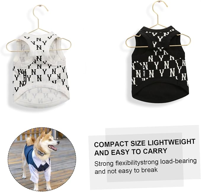 3pcs Dog Clothes Hangers Lightweight Pet Apparel Organizing Racks for Home Shop Use for Dog Clothing Storage and Display
