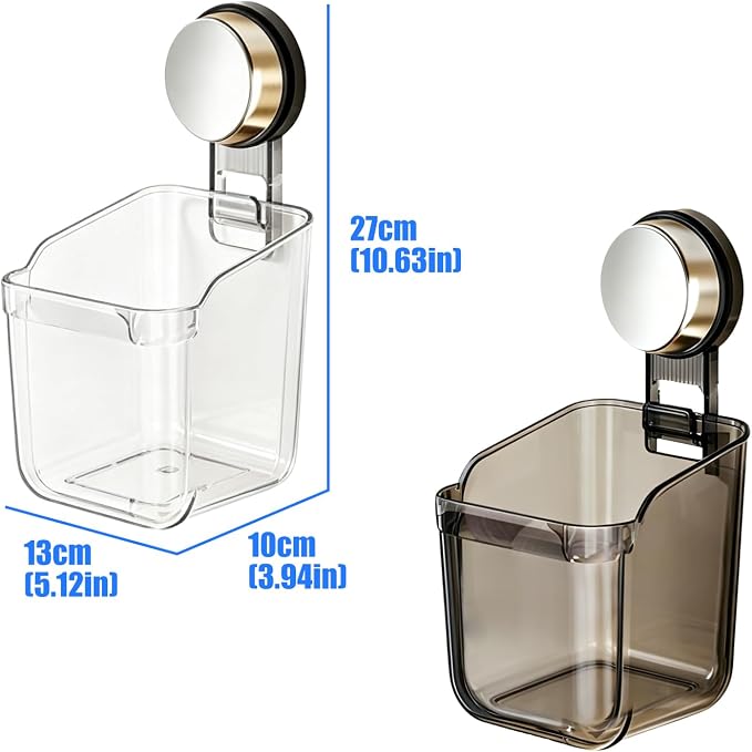 Space Saving Suction Cup Organizers Shelf for Small Spaces Holds Heavy Items Without Drilling for Kitchen Bathroom Not Drill Wall Holder