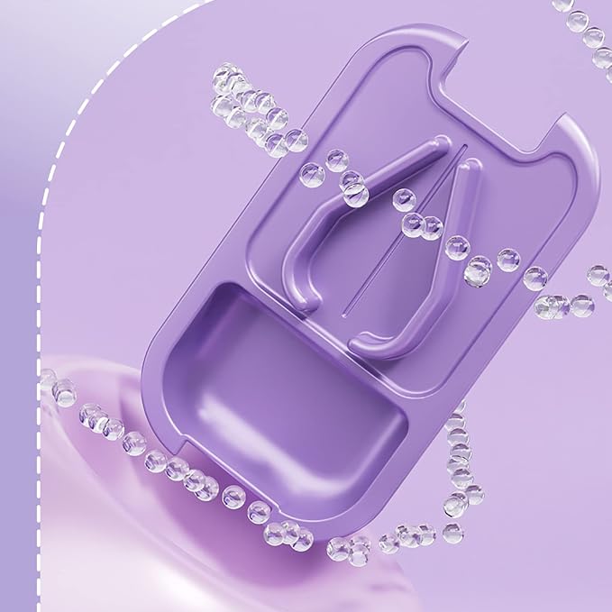 DUBSTAR Pill Cutter Splitter for Small and Tiny Large Pills Portable Purple | Pill Cutters with Removable Silicone Pad, Tablet Splitters Cuts Vitamins Tablets for Purse Pocket