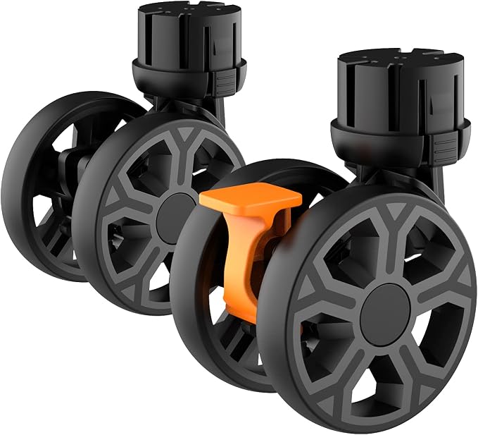 FELICON SELORSS Heavy Duty Rotation Swivel Wheels-Black-2PCS | 360°Rotate Wheel for BY06 BY06S BY06C BY10 BY10WX BY16 Folding Utility Cart Rolling Crate