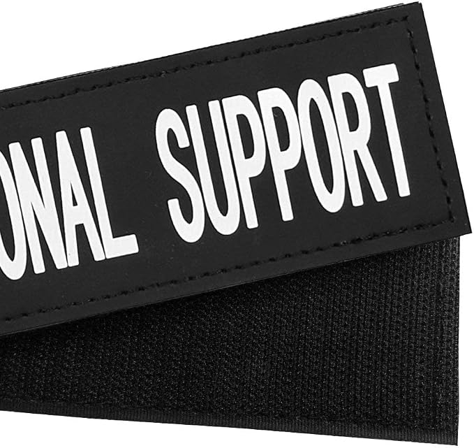 Fairwin Emotional Support Dog Patches, Reflective Removable Dog Tags for Service Vest Dog Harness