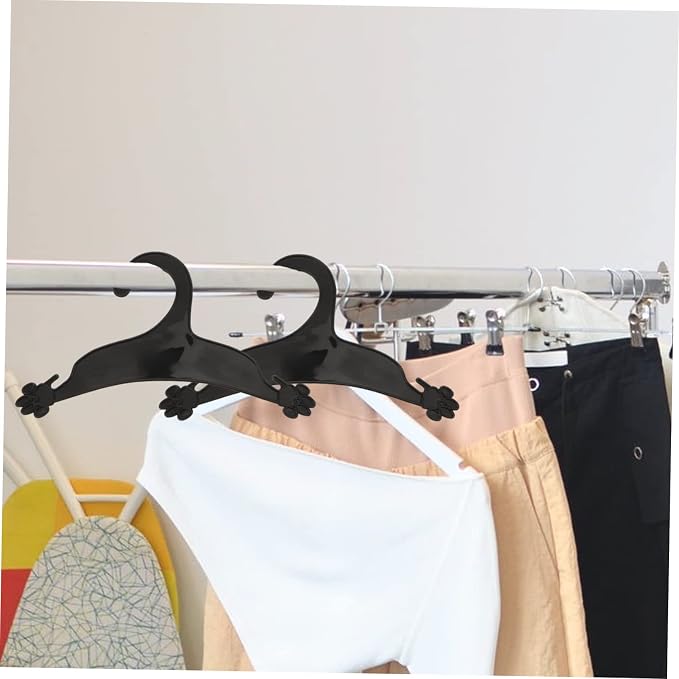 Healifty 10pcs Dog Clothes Hangers Puppy Claw Shape Pet Garment Hangers Lightweight for Indoor Outdoor Use Portable Pet Accessories Organizer