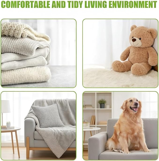 Newly upgraded 2.1-in Pet Hair Remover for Laundry – Reusable Dog & Cat Hair Catcher for Washer & Dryer – Effective Lint & Fur Remover for Clothes&Bedding – Gentle on Fabrics,Eco-Friendly(Green White)