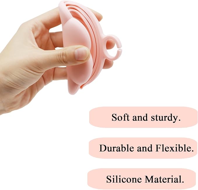 SIANE Cat Food Can Spoons & Can Lids | 4 Pcs | Colorful Multi-Function Opener | Universal Soft Silicone Pet Food Covers | Wet Food Spatula for Kittens and Dogs(Pink+Blue)