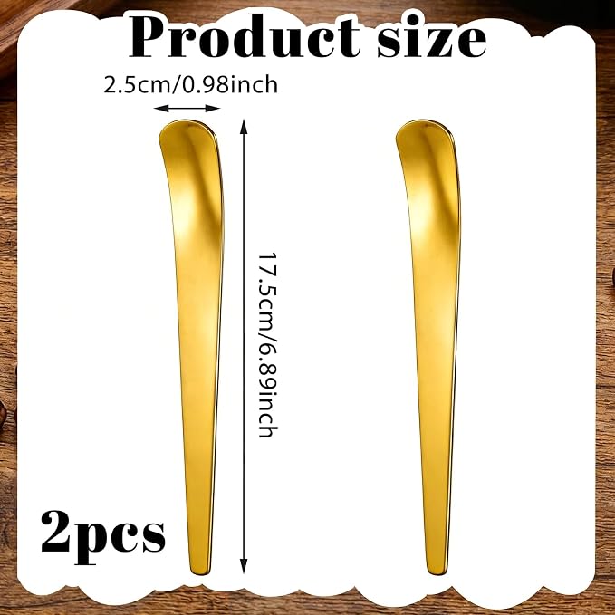 2 Pcs Dog Cat Spoon Pet Can Spoons Can Scoop Pet Feeding Spoon | Stainless Steel, Portable, Long Handle, Food Scoop, Wet Food Storage Feeder, for Wet Foods and Cans