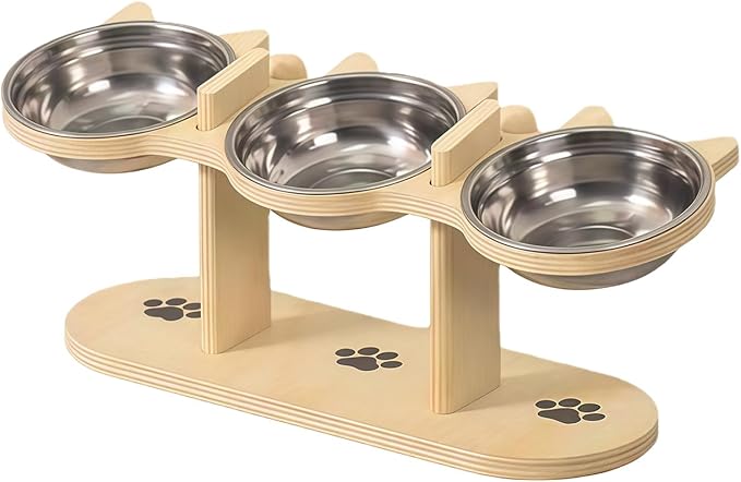 Pet Food Bowl Water Dispenser Adjustable Stand Elevated Feeder Bowl for Dry Food Treats Watering Feeding Device Adjustable Dog Feeder
