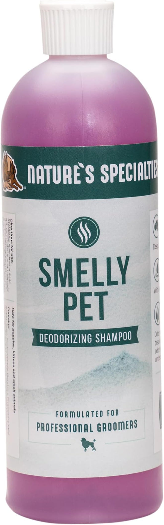Nature's Specialties Smelly Pet Dog Shampoo for Pets, Natural Choice for Professional Groomers, Lasting Clean Smell, Made in USA, 16 oz