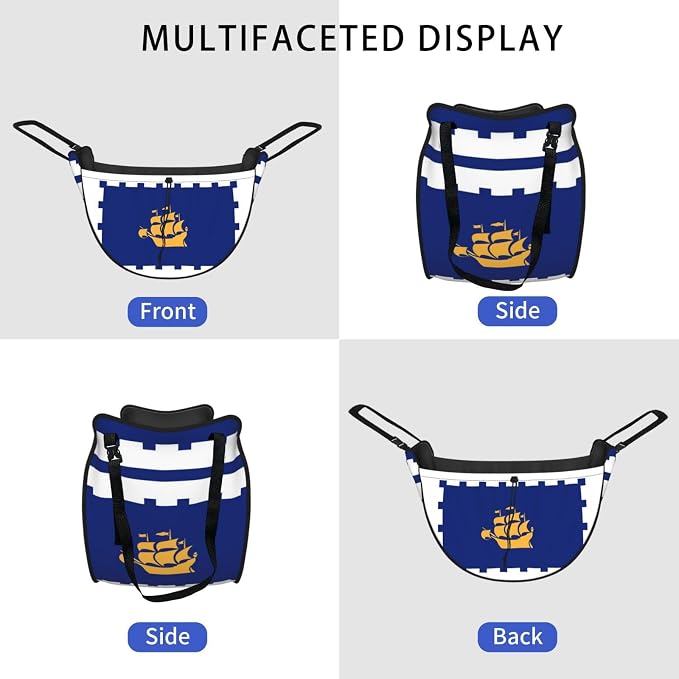 Quebec City Flag Car Seat Organizer-Backseat Storage Bag for Travel | Waterproof Durable. Holds Snacks Gear Essentials. Fits Most Cars.
