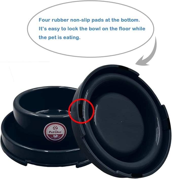 PetLike Ants Away Dog Bowls Pet Food Bowls, No Spill Cat Food Bowl Water Food Feeder Pet Dishes for Cat Puppies Small Medium Dogs…