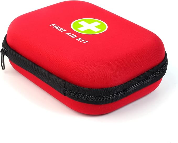First Aid Hard Case Empty, First Aid Hard Case First Aid EVA Hard Red Medical Bag for Home Health First Emergency Responder Camping Outdoors (Red)
