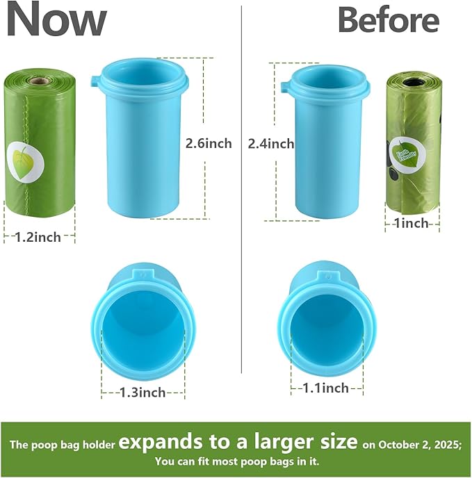 Cibaabo Dog Water Bottle with Food Container & Poop Bag Holder & Filter | Feeding & Hydration & Waste All in One | Travel Puppy Water Bowl | Portable Pet Dispenser | Dog Gifts | for Walking Beach