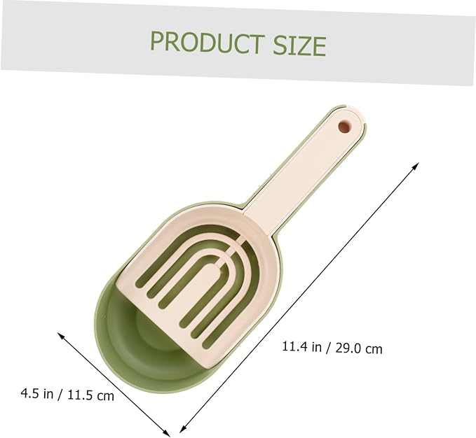 1 Set Cat Litter Shovel Cat Litter Picker Pet Litter Dustpan Cat Sand Shovel Portable Hamster Sifter Scoop Green Litter Scoop Pet Cleaning Scoop Cat Scooper Poo Cleaning Shovel Pp