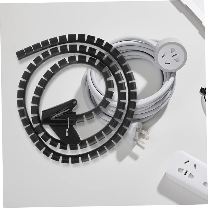 Generic Cable Tube Organizer Spiral Cable Wrap Coiled Tube Sleeve Wire Loom Tubing