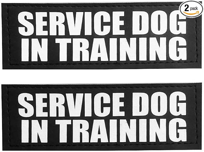 Fairwin Dog Patches, Reflective and Removable Dog Tags for Service Vest Dog Harness
