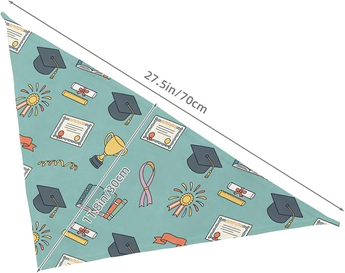 Teacher's Pet Dog Bandana,Funny Bandana Gift,Photo Prop Accessories for Dog Lovers Owner Gift,Triangle Reversible Fall Scarf, Adjustable (Sage Green)