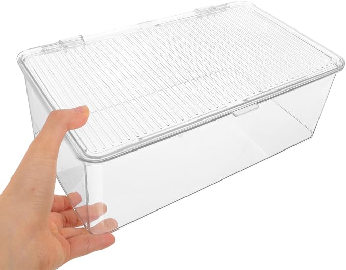 Portable CD Box with Lid, PET Dustproof Storage Case | Lightweight Space Saving Organizer for Discs, Portable Album Storage, Large Capacity Design