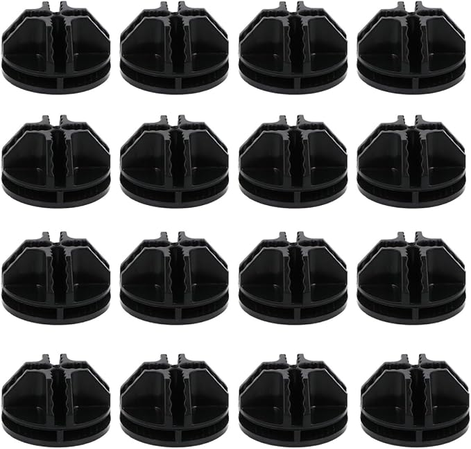 Mipcase 20pcs Plastic Cube Connector Buckles for PET Crates Wire Grid Storage Heavy Duty Plastic Fasteners for DIY Closet Organizer and Shelving Units