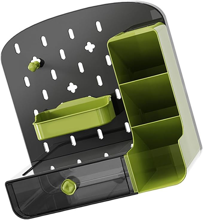 PET Desktop Organizers Drawers Pegboard Designs Makeup Pen Storage School Supplies Home Desk Accessories Multifunctional Desktop Storage