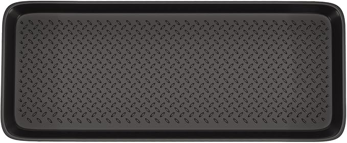 Matace 1 Pack Rubber Large Boot Tray for Entryway,Long Shoe Tray,Slim Boot Mat for Indoor and Outdoor Use, 16x40 in (Pack of 1)