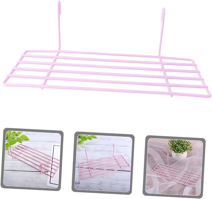 Wear-Resistant Iron Wall Grid Parrot Stand Bird Cage Platform for Small to Birds Wall Accessory with Surface and Display Easy Install