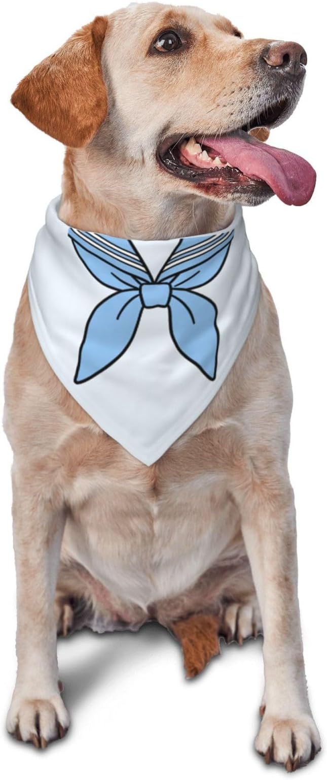 Teacher's Pet Dog Bandana,Funny Bandana Gift,Photo Prop Accessories for Dog Lovers Owner Gift,Triangle Reversible Fall Scarf, Adjustable (Naval Territory)