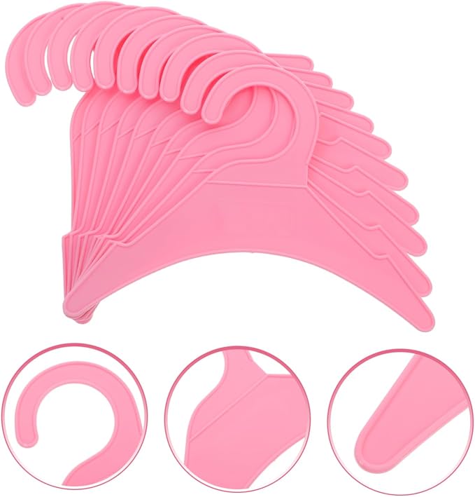 BESPORTBLE 10pcs Pet Clothes Hangers Dog Apparel Organizers for Small Dogs Cats Non- Plastic Garment Rack Space-Saving Design for Pet Clothing Storage