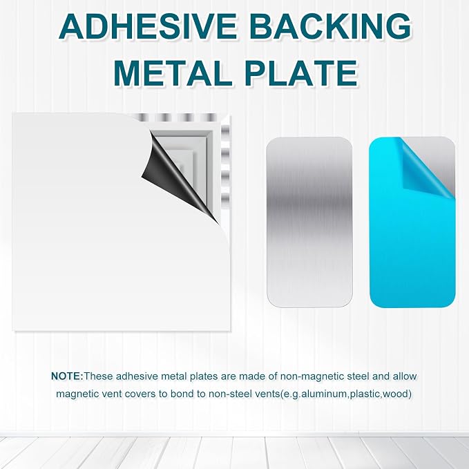 Metal Plates for Magnets 28 Pcs Adhesive Magnetic Mounts | Metal Plates for Magnets Create Magnetic Surfaces Anywhere with 0.4mm Steel Backing and Strong Adhesive for Clean Removal