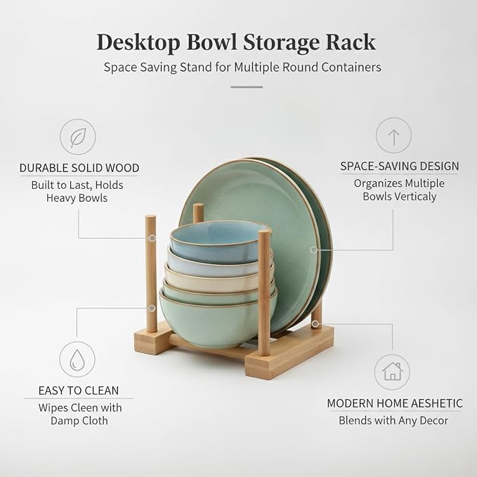 Organize Round Pet Bowls Vertically with This Compact Desktop Storage Rack, Multicolor PET Stand for Feeding Areas