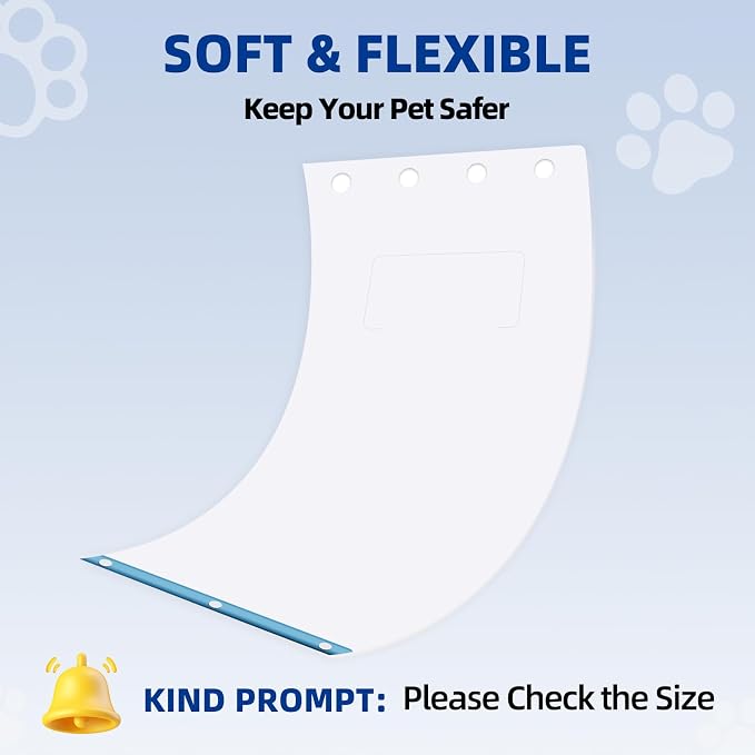 2 Pack Large Dog Door Replacement Flap, Clear Heavy-Duty Dog Door Flap for 18" x 9.84" XL Frames Weatherproof Design Fits Pets Up to 100 Lbs (2)