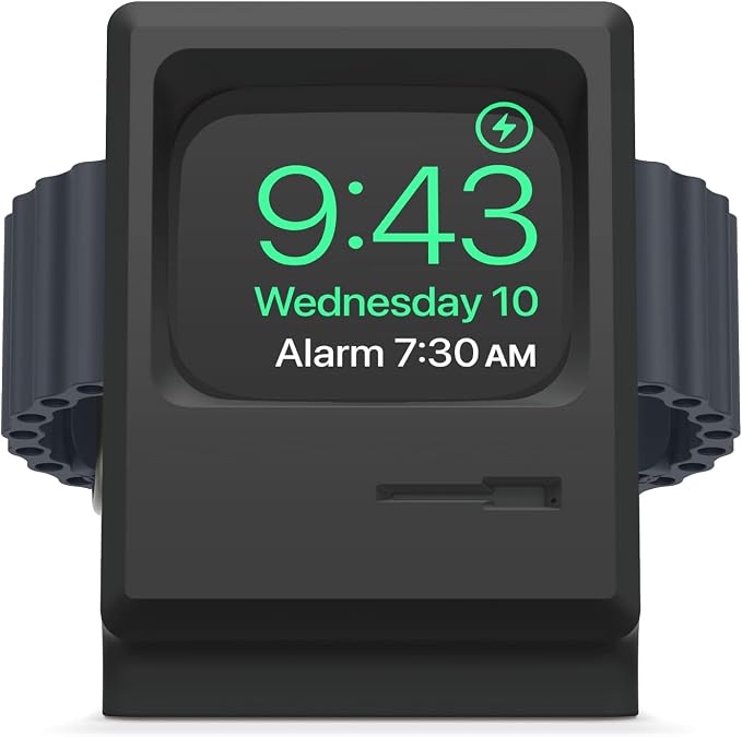elago W3 Stand for All Apple Watch Series | Ultra3/Ultra2/Ultra/11/10/9/8/7/6/5/4/3/2/1/SE3/SE2/SE1, 49mm, 46mm, 45mm, 44mm,42mm (Black)