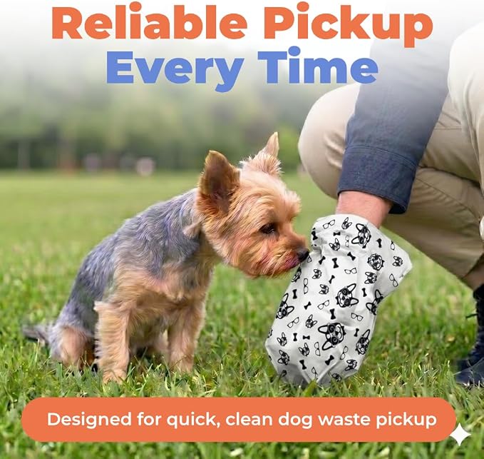 Best Pet Supplies Poop Bags for Dogs - White, 240 Count | Scented, Leak-proof, Easy-Tear perforations, 15 Thick Bags per roll, Outdoor Walking & Travel, Fits Standard Holders