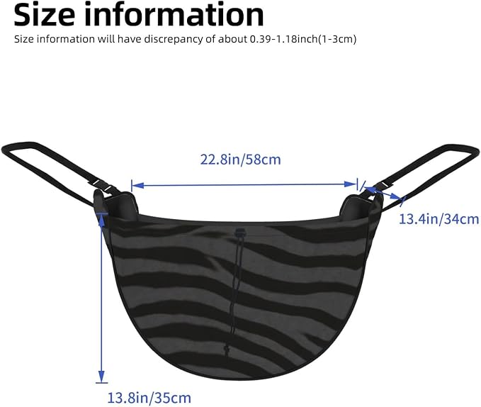 Dark Tiger Stripe Car Seat Organizer-Backseat Storage Bag for Travel | Waterproof Durable. Holds Snacks Gear Essentials. Fits Most Cars.