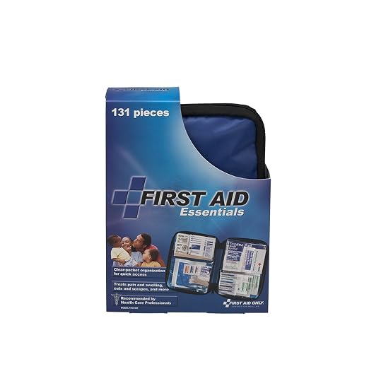 First Aid Only FAO-428 All-Purpose Emergency First Aid Kit for Home, Car, Travel, and Business, 131 Pieces