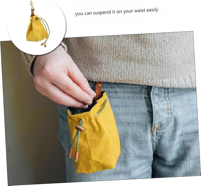Dog Treat Training Bag Pouch Pet Dog Training Pouch with Drawstring and Buckle Hands-Free Walking for Treats Waist Bag for .33 X 2.75 X 2.75 in