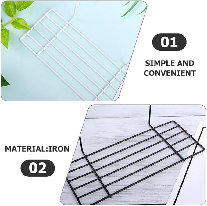 3pcs Hanging Bird Cage Wall Platform Iron Stand for Parrot Canaries | Simple Installation, Large Standing Space, Crack Resistant, Impact Resistant