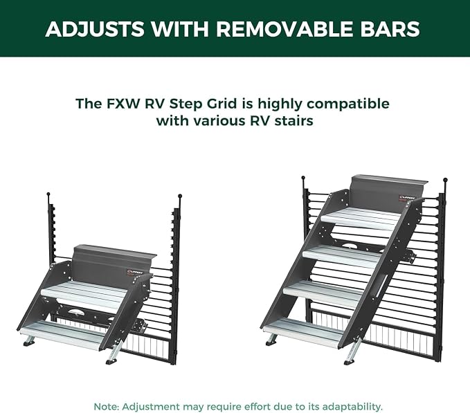 FXW Rollick Dog Playpen with RV Step Grid, 24" H, 16 Panels | Heavy-Duty & Easy setup Play Area, Helps Close Stair Gaps, Fits 32" RV Step Opening, For Puppies & Small Dogs, Patented