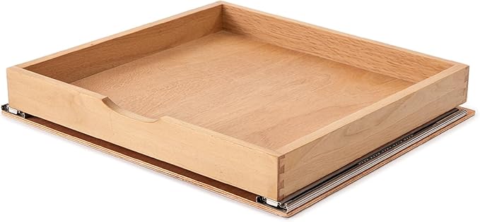Pull Out Cabinet Drawers - 6x2 Size Options (12-23'W,18-21'D), Pre-Assembled with Soft Close Slides, Solid Beechwood, Easy Installation (23'W x 21'D)