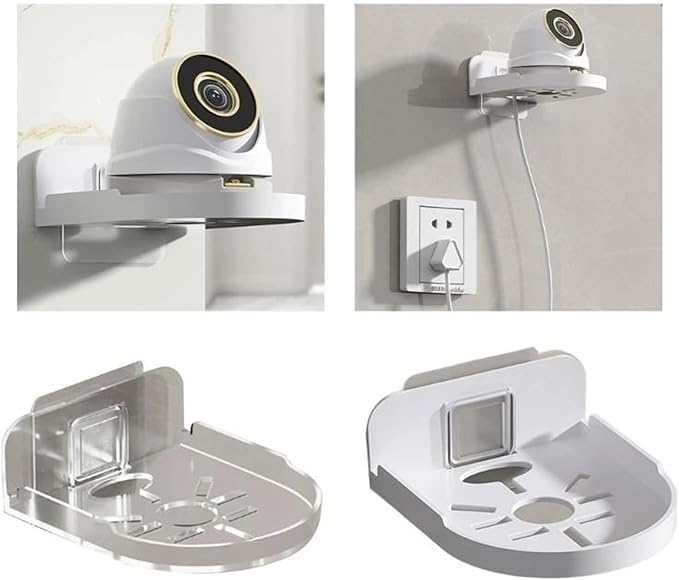 Wall Mount Camera Shelf 15-Pack Robust Camera Tray for Surveillance Monitoring – Critical Security Components(Clear)