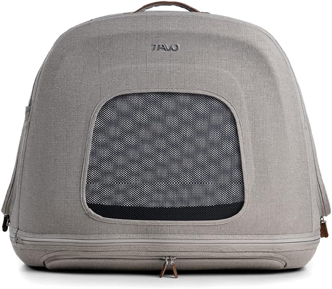 TAVO Pets Crispin Crash-Tested Dog & Cat Car Crate, Merle, Small