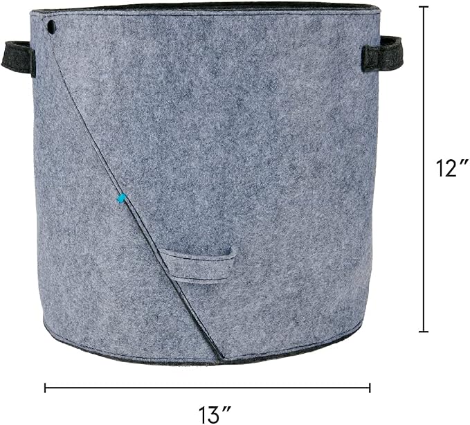 Barkbox – Felt Storage Bin for Dog Toys – Long Lasting Pet Supplies Container – Dog Home Decor Organizer for Tennis Balls, Squeaker Toys, Leashes, Collars and More – Standard Size 12” x 13” | Durable Felt Dog Toy Basket with Foldable Side - Pet Supplie...