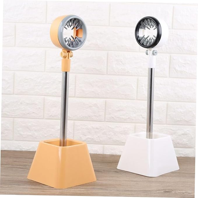 Mikikit Pet Hair Dryer Stand with Rotation and Material Hands Hair Dryer Holder for Easy Pet Drying White Color with Carton Packaging