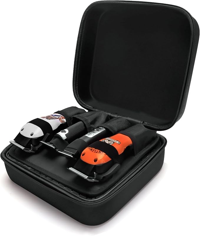 Barber Carrying Case,Barber Case, Stylist Tool Box Professional Salon Hair Cutting Grooming Kit Storage Organizer for Clippers, Scissors, Barber Supplies (Small)